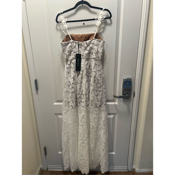 ELLIATT Symi Lace Maxi Dress In White Bridal Bachelorette 👗size S NWT$448 - Picture 12 of 13